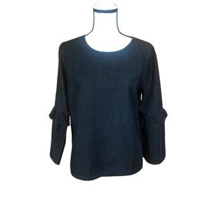 NWT Gap chambray shirt with bell sleeves